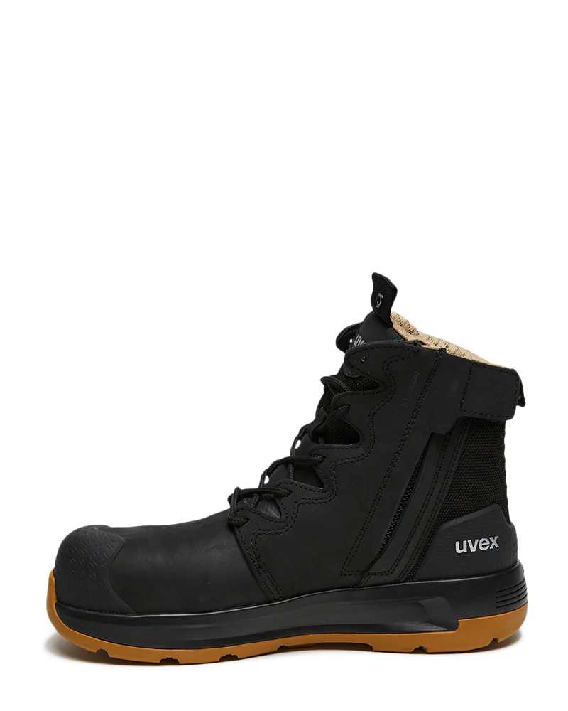 3 x-flow zip side safety boot - Black/Tan - Image 2