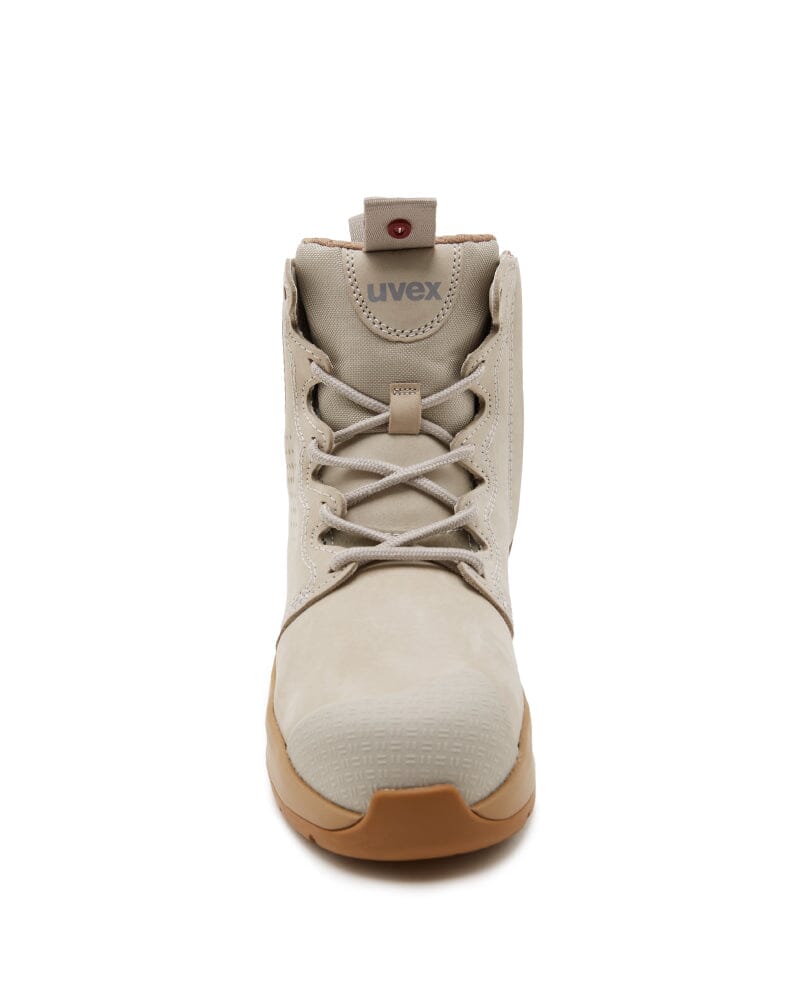 Womens 3 x-flow Zip Side Safety Boot - Cement/Tan - Image 7