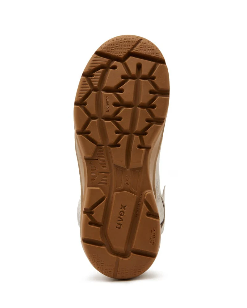 Womens 3 x-flow Zip Side Safety Boot - Cement/Tan - Image 8