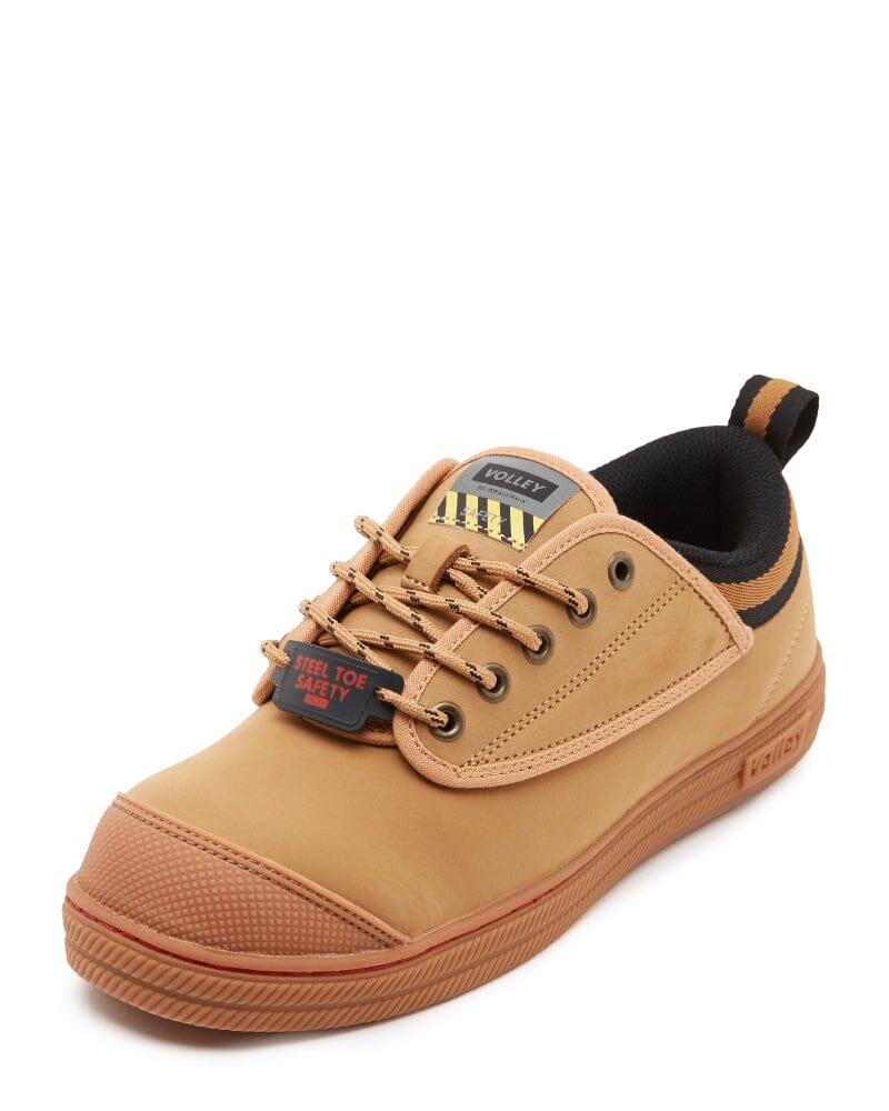 Leather Safety Shoe - Tan