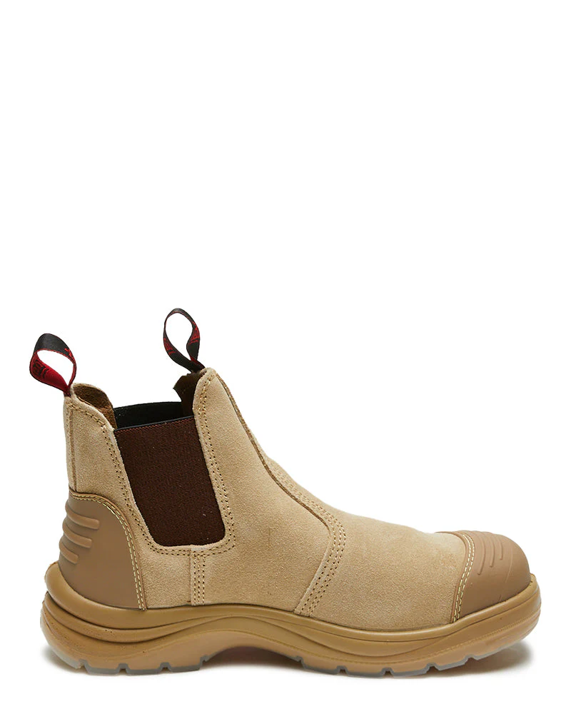 Wills Suede Elastic Sided Safety Boot - Sand - Image 4