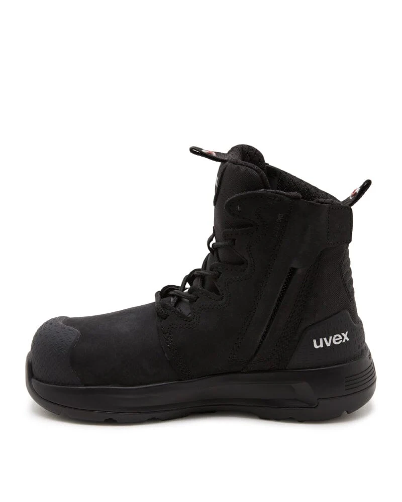 Womens 3 x-flow Zip Side Safety Boot - Black - Image 4