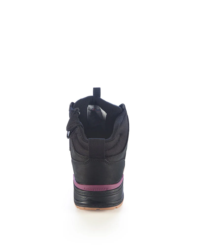 Womens 3056 Zip Side Safety Boot - Black - Image 3