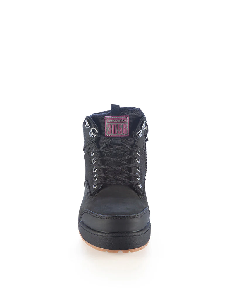Womens 3056 Zip Side Safety Boot - Black - Image 5