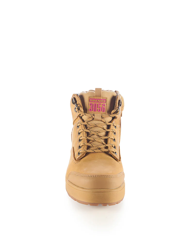 Womens 3056 Zip Side Safety Boot - Wheat - Image 5