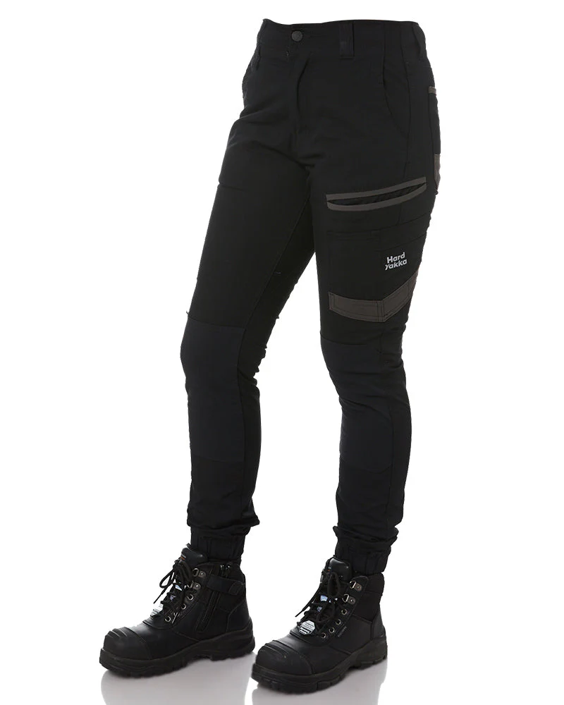 Womens Raptor Cuff Pant - Black - Image 3