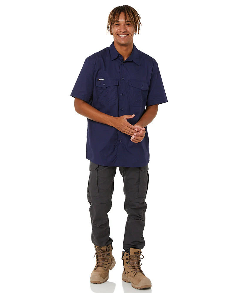 Workcool 2 Short Sleeve Shirt - Navy - Image 2
