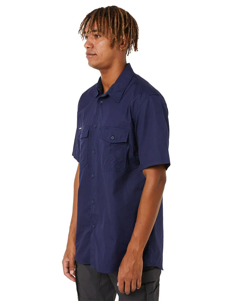 Workcool 2 Short Sleeve Shirt - Navy - Image 3