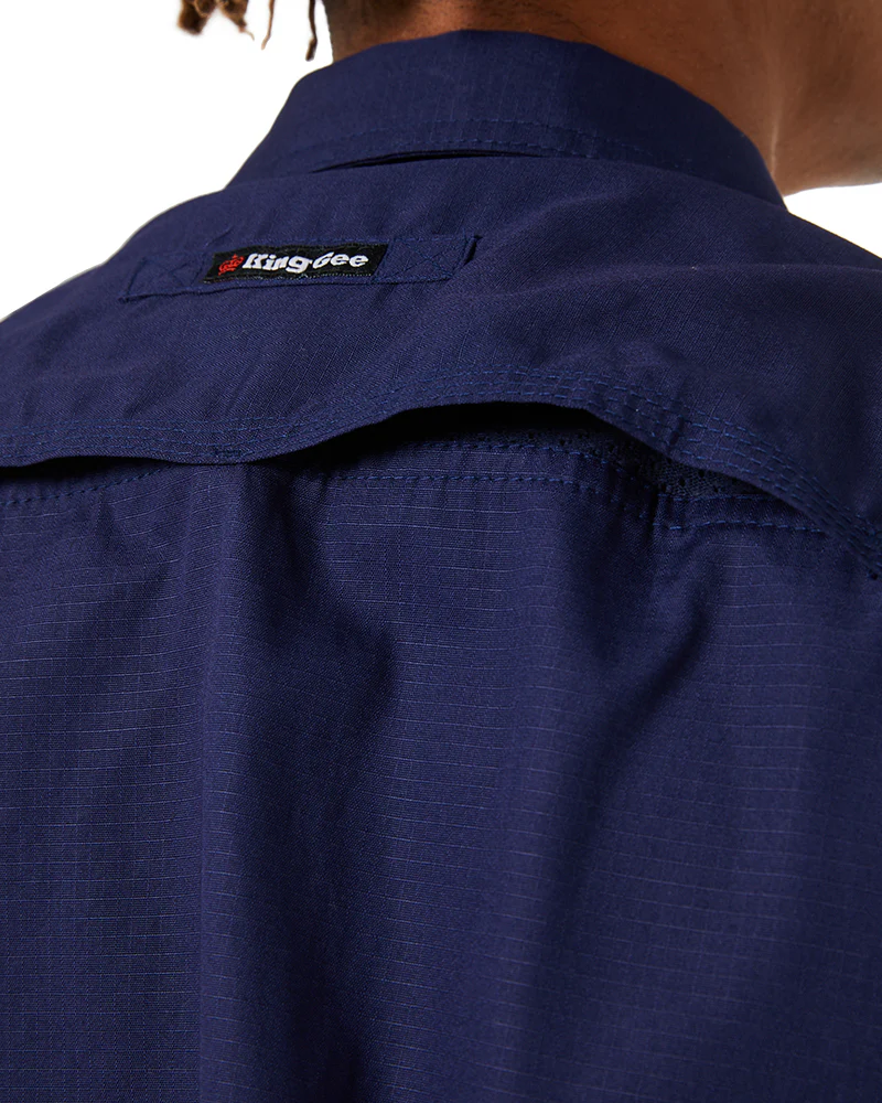 Workcool 2 Short Sleeve Shirt - Navy - Image 6
