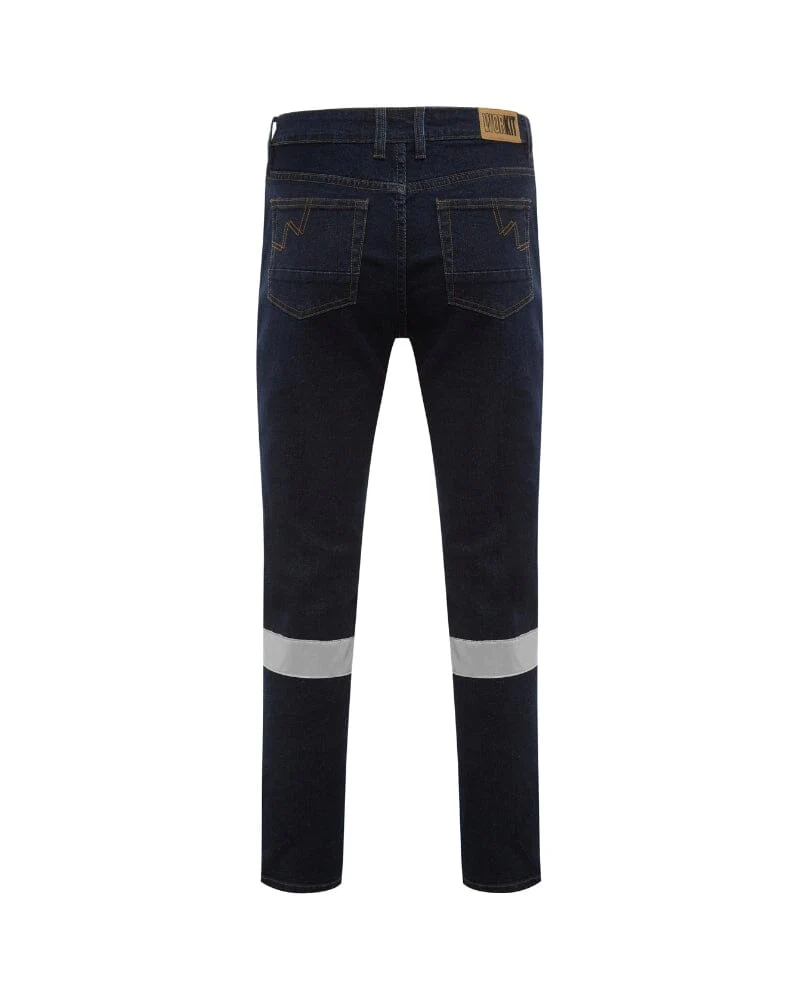 Ladies Taped Stretch Jean - Dark Denim - Image 2
