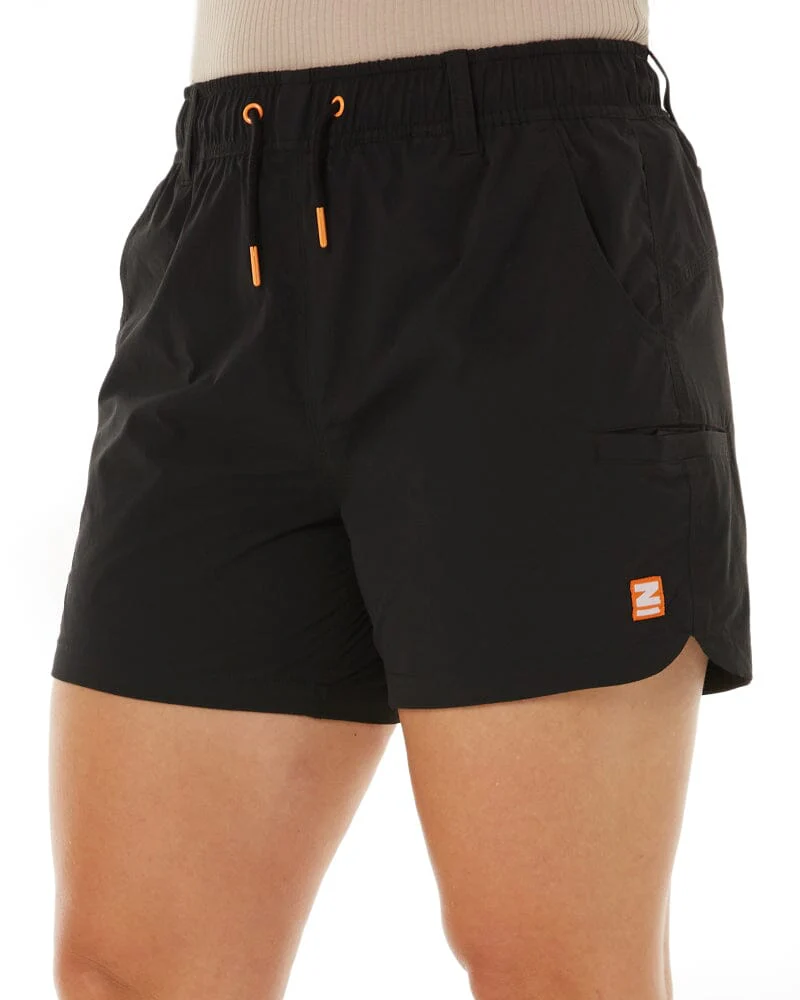 Tradies Womens Z-Lite Comfort Short 2 Value Pack - Black - Image 3