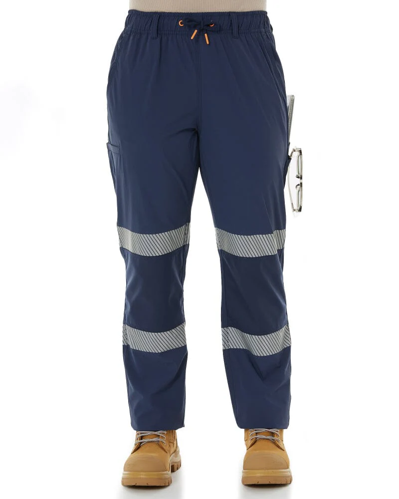 Tradies Womens Z-Lite Comfort Taped Pant 2 Value Pack - Navy - Image 2