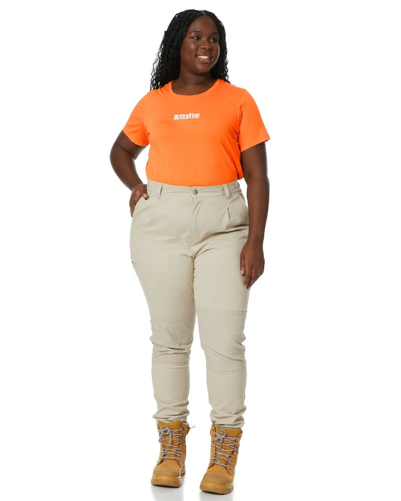 The Workz Womens Pant - Stone - Image 10