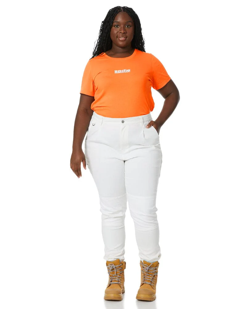 The Workz Womens Pant - White - Image 10