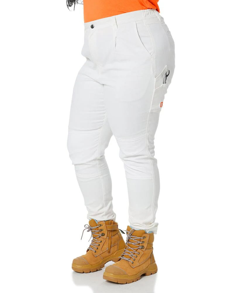 The Workz Womens Pant - White - Image 11