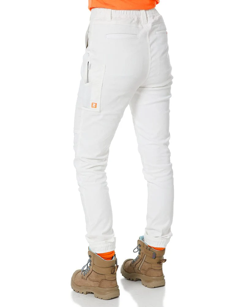 The Workz Womens Pant - White - Image 4