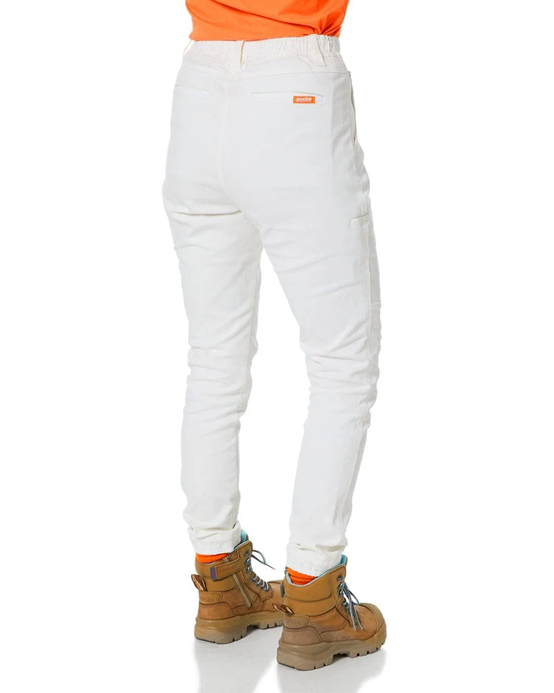 The Workz Womens Pant - White - Image 5
