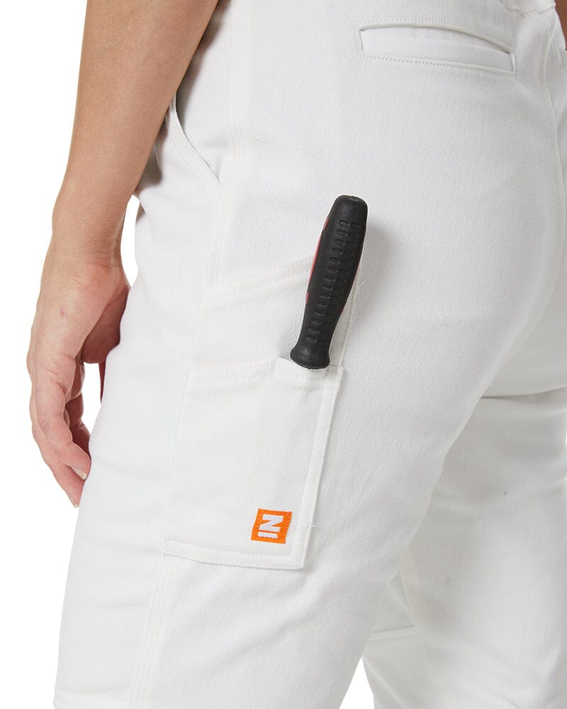 The Workz Womens Pant - White - Image 8