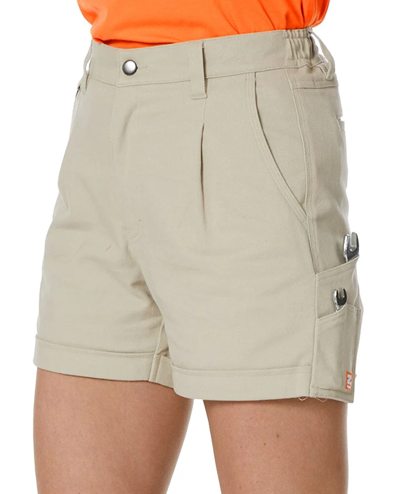 The Workz Womens Short - Stone - Image 3