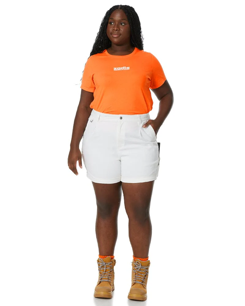 The Workz Womens Short - White - Image 10