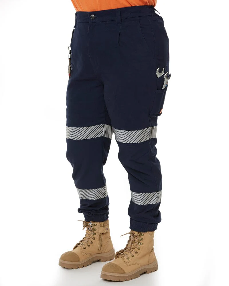 The Workz Womens Taped Pant - Navy - Image 3