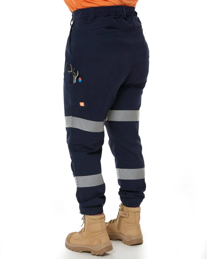 The Workz Womens Taped Pant - Navy - Image 4