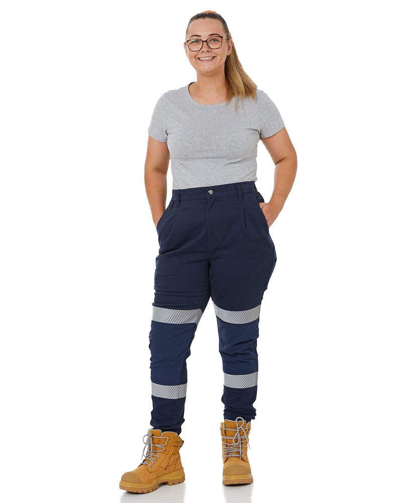 The Workz Womens Taped Pant - Navy - Image 7