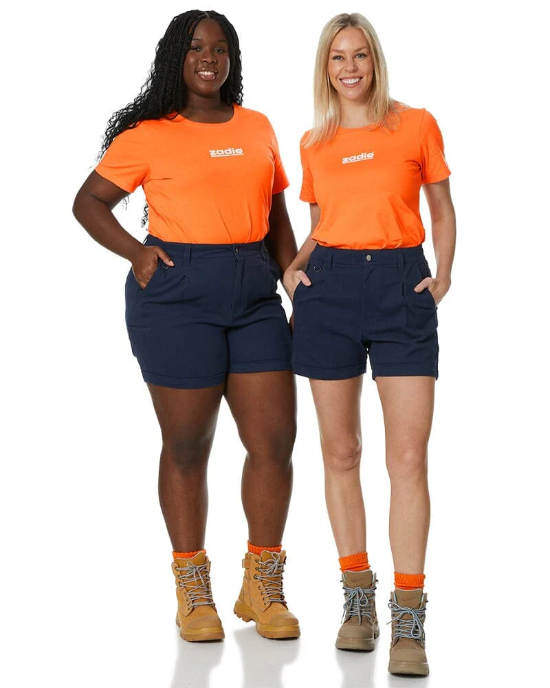 Tradies The Workz Womens Shorts Value Pack - Navy - Image 2